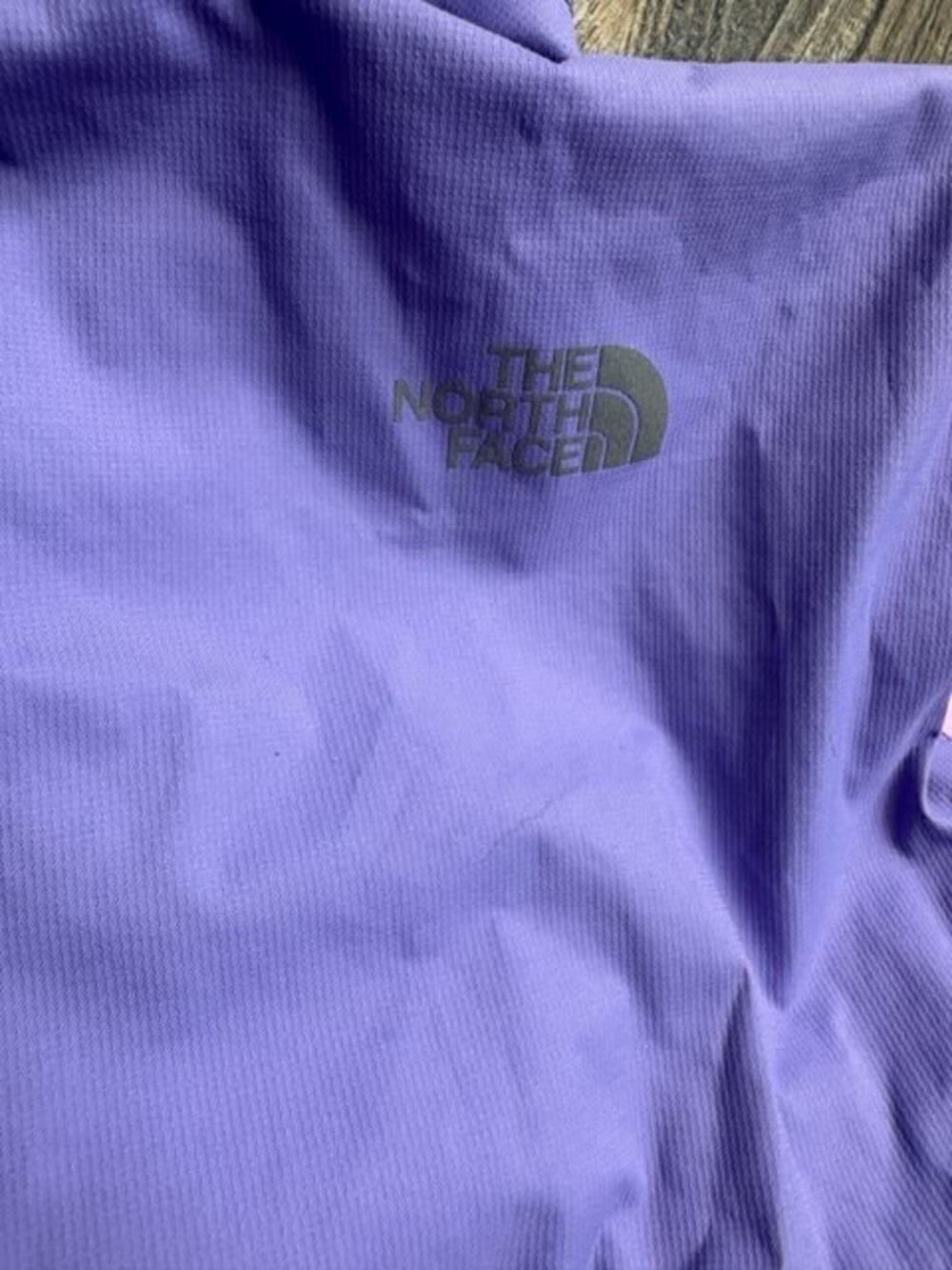 The North Face Girls L (14/16) Purple Two-Tone Hooded Rain Jacket - Picture 3 of 8